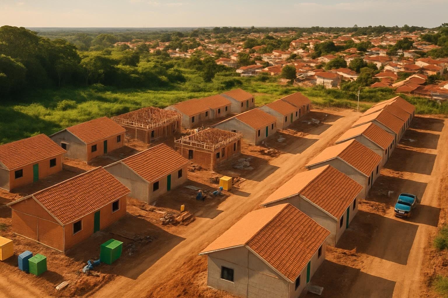 Obras do Minha Casa Minha Vida avançam em Taboleiro Grande/RN