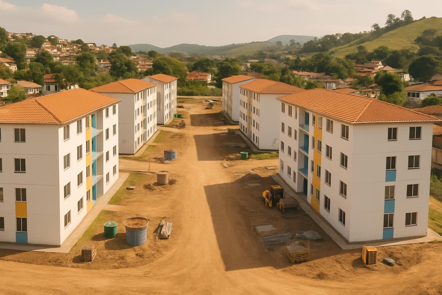 Obras do Minha Casa Minha Vida em Volta Redonda/RJ alcançam 96% de conclusão