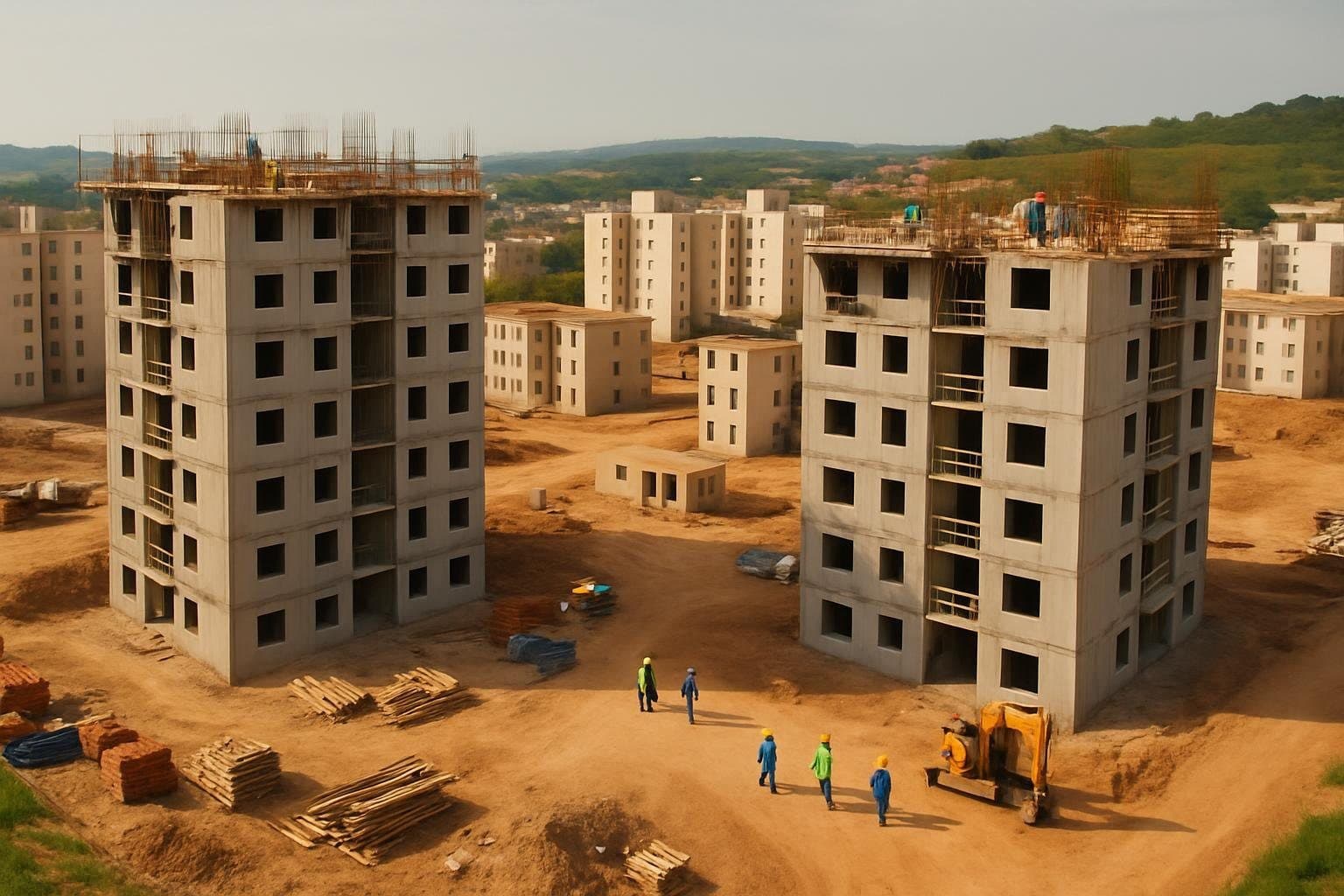 Obras do Residencial Cravos em Jundiaí/SP atingem 40% de conclusão