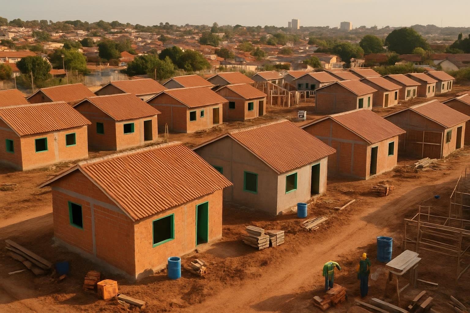 Cafeara/PR avança na construção de 42 casas populares pelo Minha Casa Minha Vida