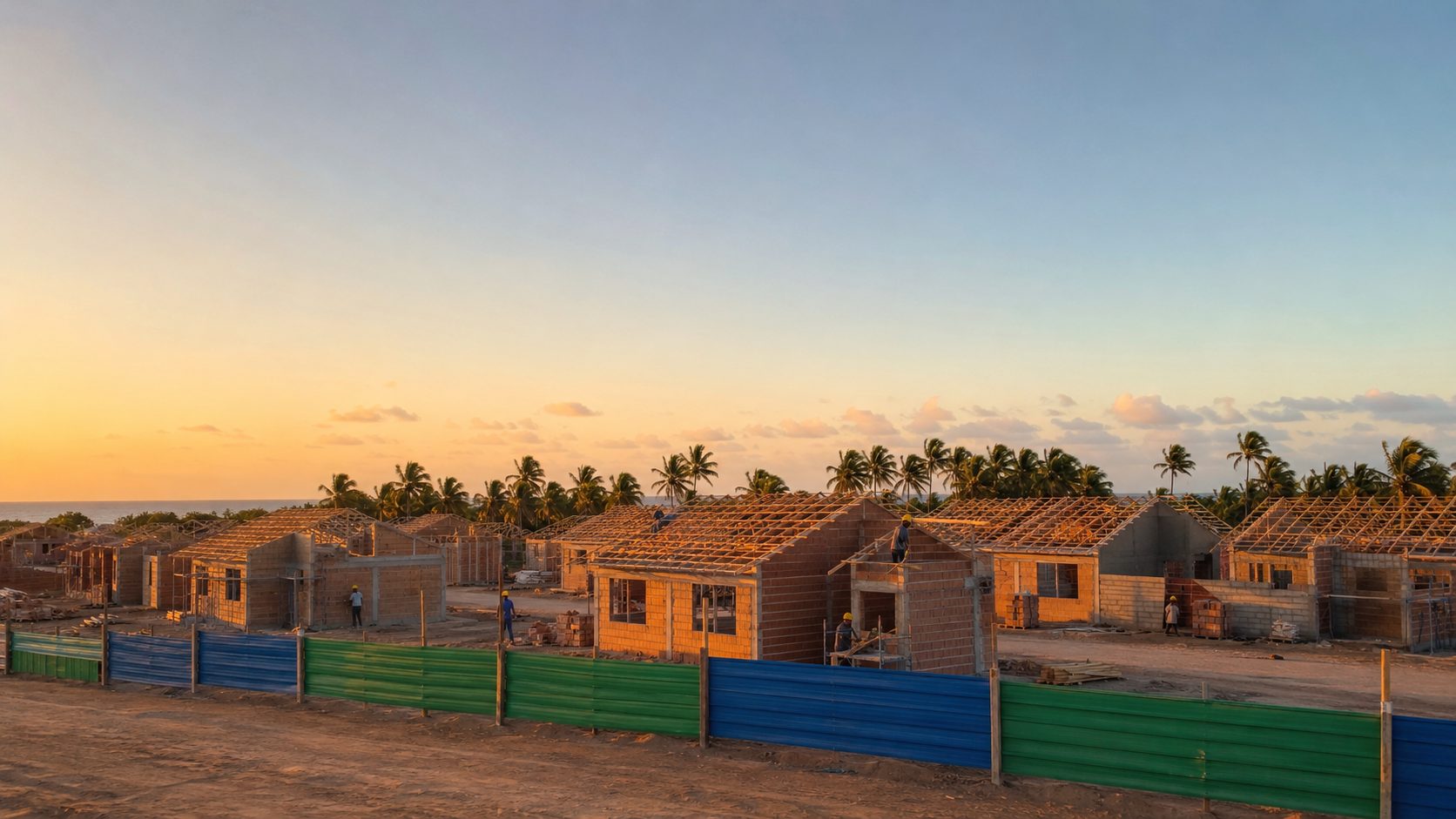 Luís Correia (PI) vistoria obras de 50 casas do Minha Casa, Minha Vida no bairro Campos